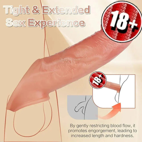Premium Silicone Extension Sleeve 🔥 | Waterproof | مردوں کے لیے Performance Booster