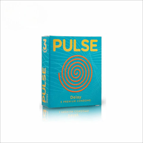 Pulse Delay Special Condom 🔥 | Imported | لمبے وقت کے لیے | Pack of 3