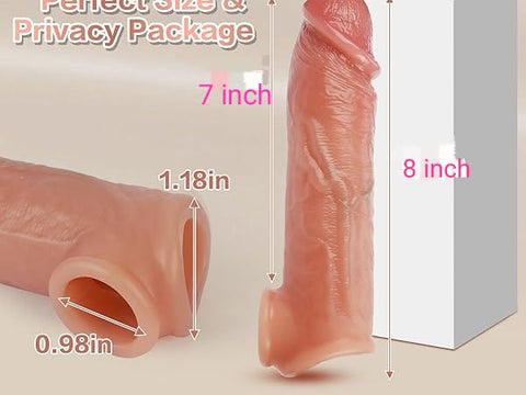 Premium Penis Sleeve Extender 🔥 | مردوں کے لیے | Size & Performance Booster