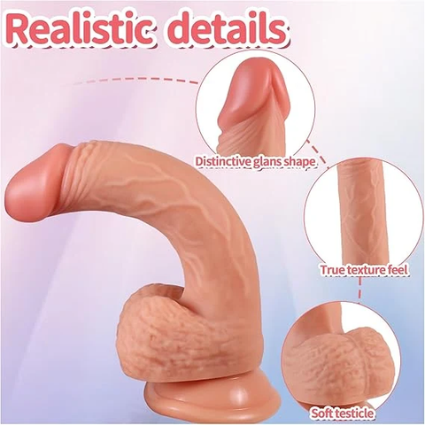 Realistic Detail Slim Massager - Texture and Shape Close Up
