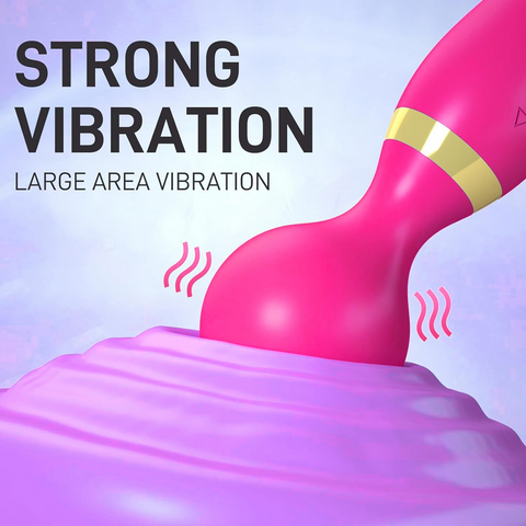 03-Double-Ended 2-in-1 Wand Vibrator ✨💜 Dual Pleasure & Ultimate Relaxation! 🔥💃In Stock